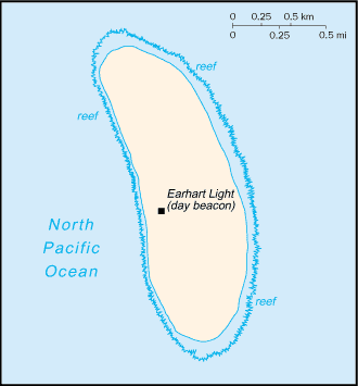 map of Howland Island