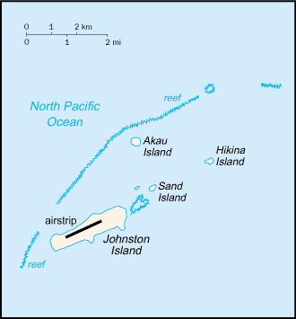 map of Johnston Atoll